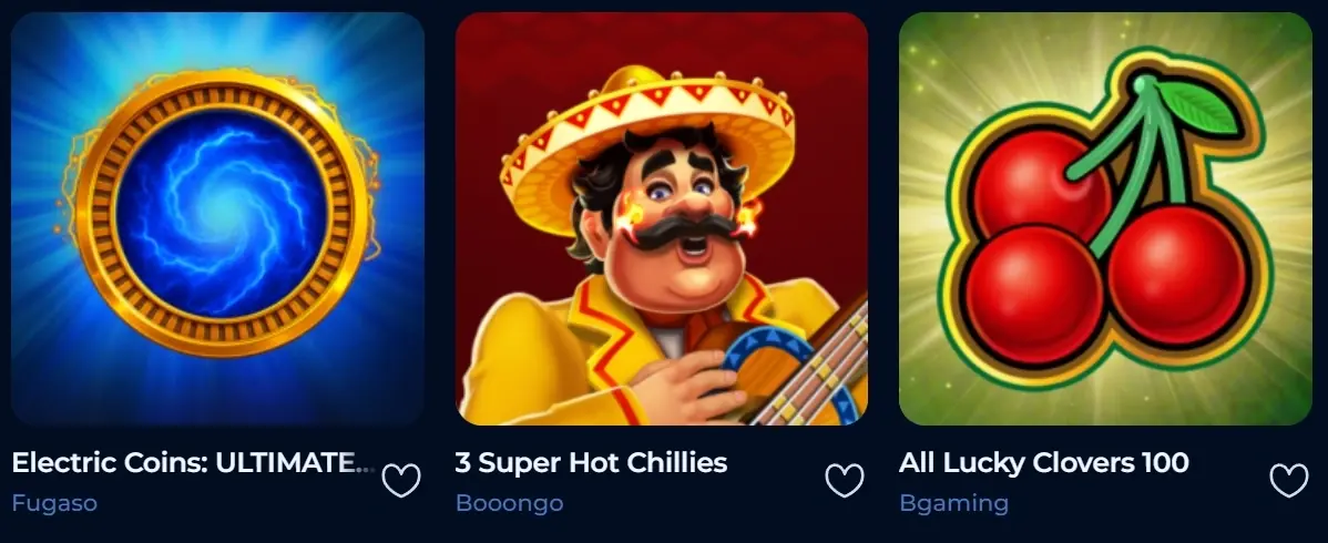 Slot machine BillionaireSpin - Electric Coins, 3 Super Hot Chillies e All Lucky Clovers le migliori slot del casinò online italiano